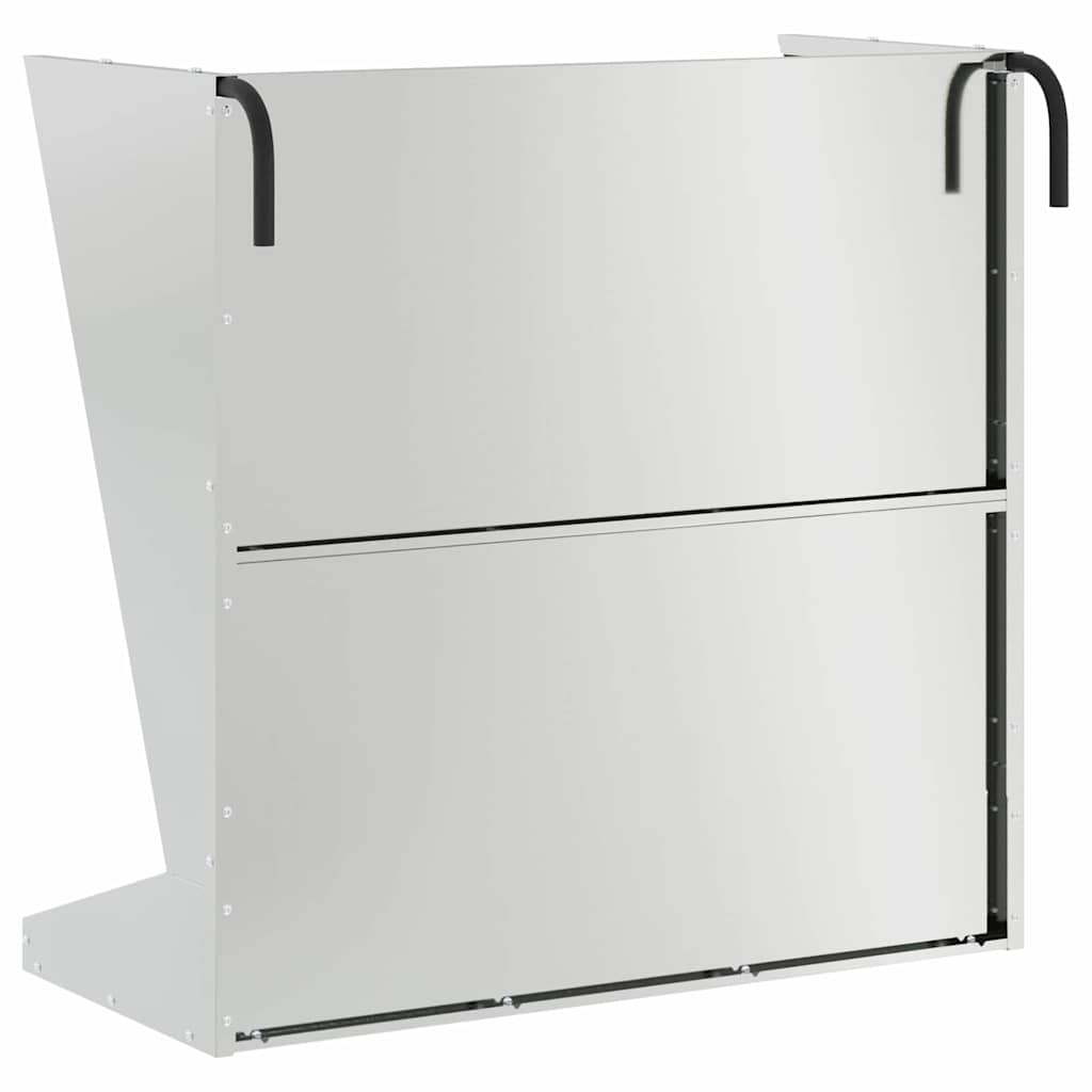 Comedouro de Feno Prateado 71 x 33 x 70 cm Aço Galvanizado