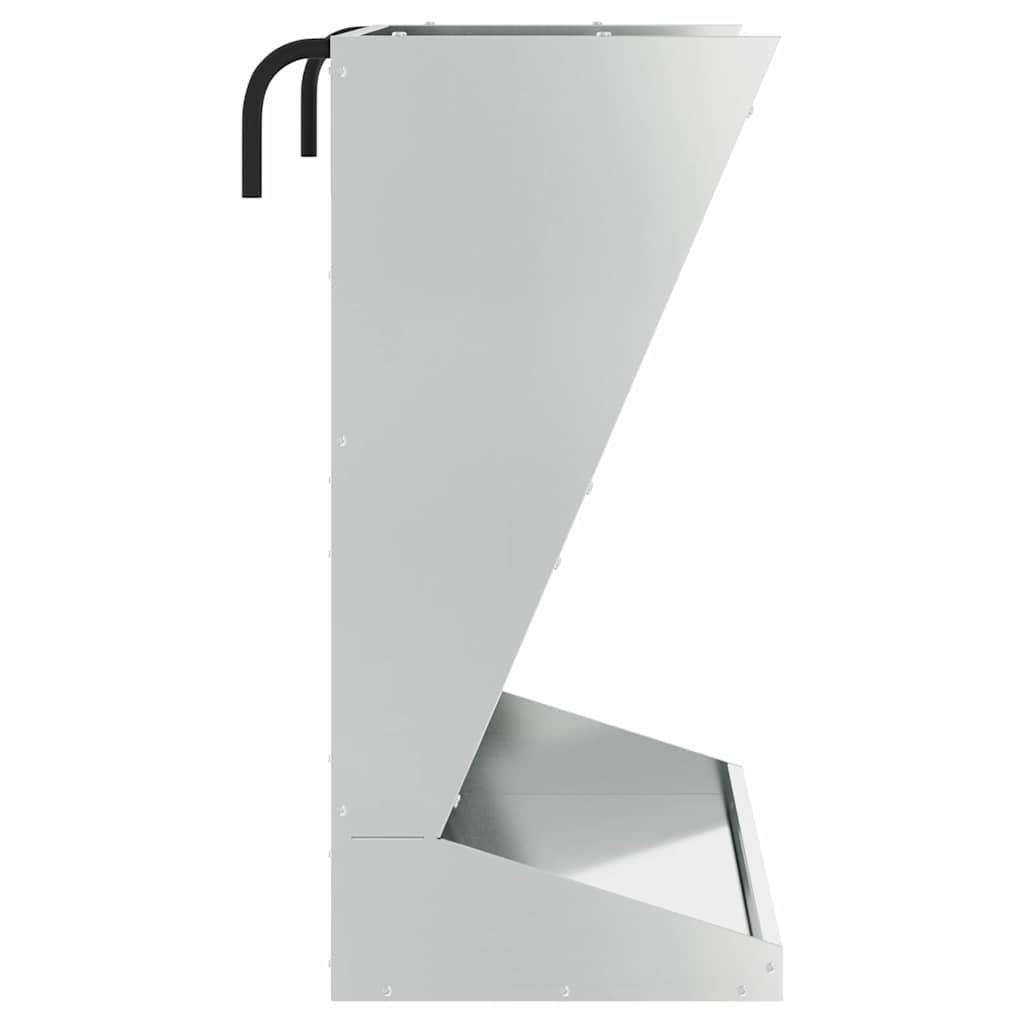 Comedouro de Feno Prateado 71 x 33 x 70 cm Aço Galvanizado