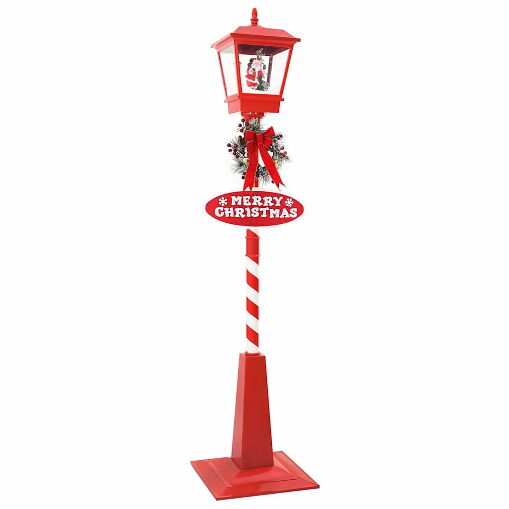 Lâmpada de Rua de Natal com Lanterna Vermelho 40,5x40,5x180cm