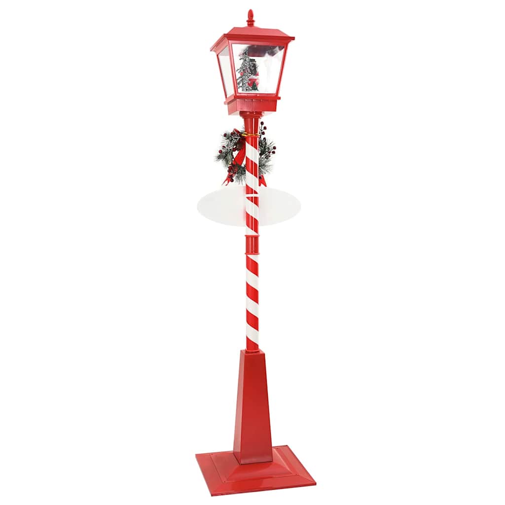 Lâmpada de Rua de Natal com Lanterna Vermelho 40,5x40,5x180cm