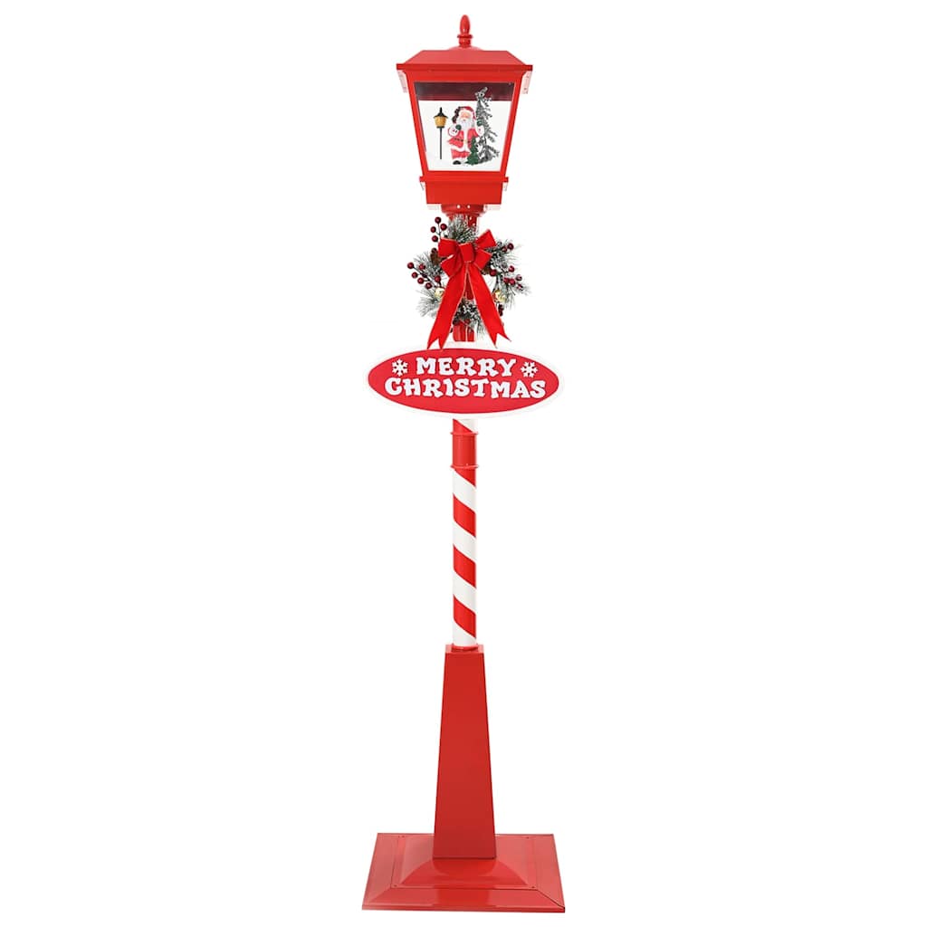 Lâmpada de Rua de Natal com Lanterna Vermelho 40,5x40,5x180cm