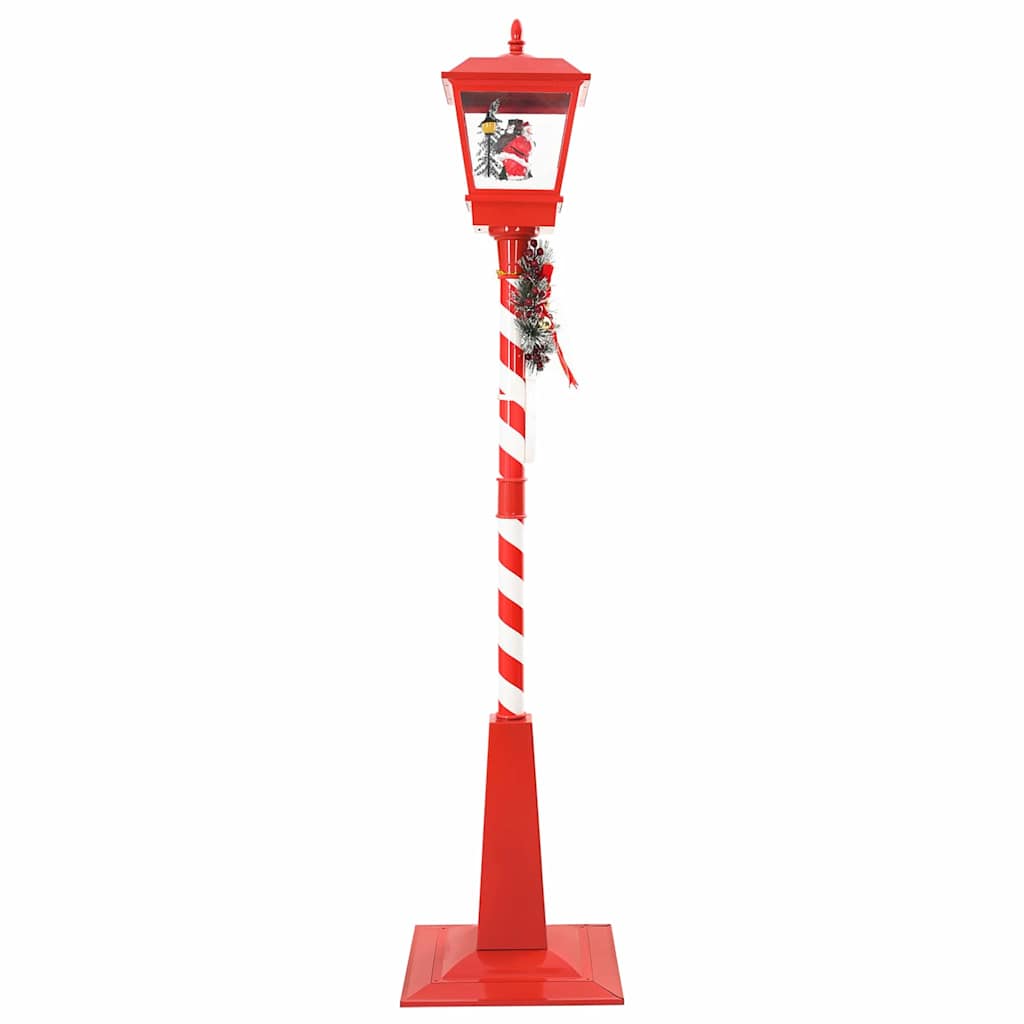 Lâmpada de Rua de Natal com Lanterna Vermelho 40,5x40,5x180cm