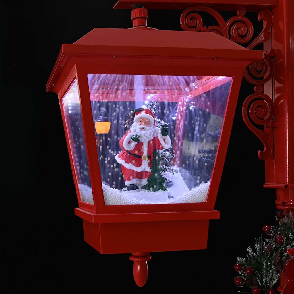 Lâmpada de Rua de Natal com Lanterna Vermelho 40,5x40,5x180cm