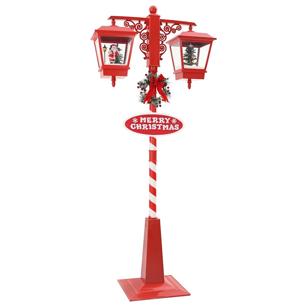 Lâmpada de Rua de Natal com Lanterna Vermelho 40,5x40,5x180cm