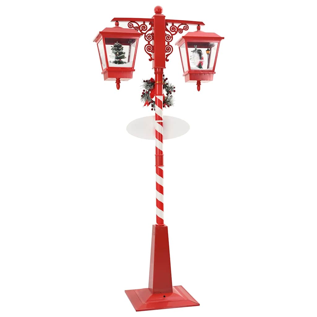 Lâmpada de Rua de Natal com Lanterna Vermelho 40,5x40,5x180cm