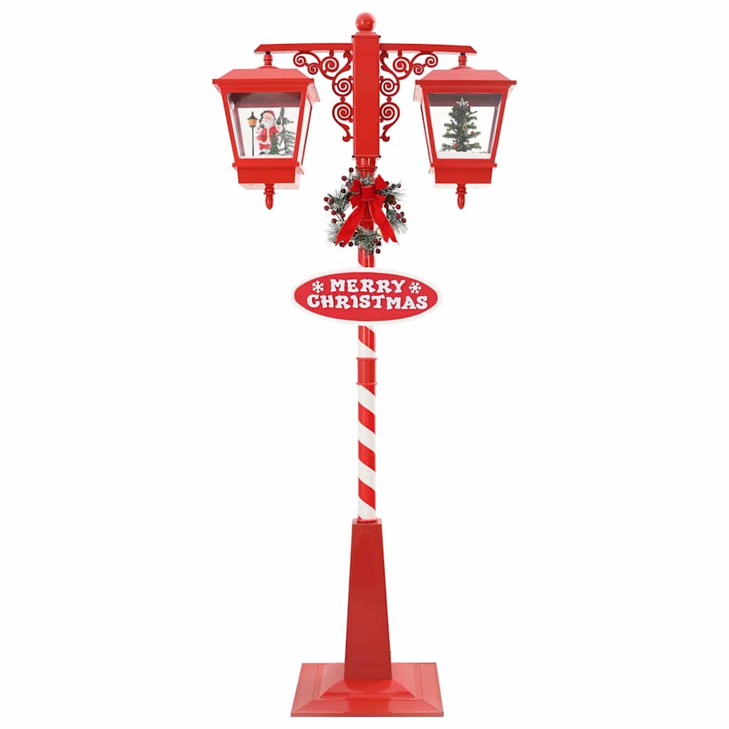 Lâmpada de Rua de Natal com Lanterna Vermelho 40,5x40,5x180cm