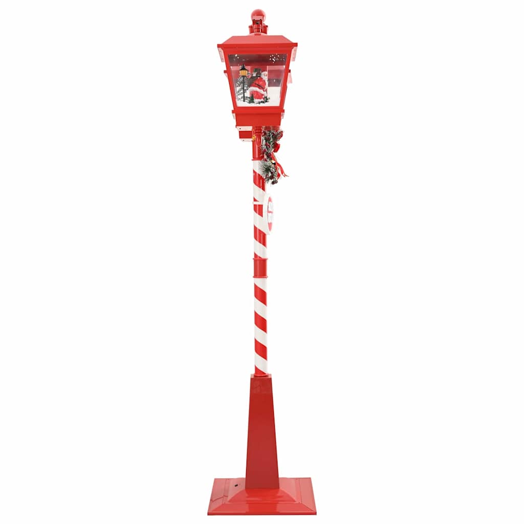 Lâmpada de Rua de Natal com Lanterna Vermelho 40,5x40,5x180cm