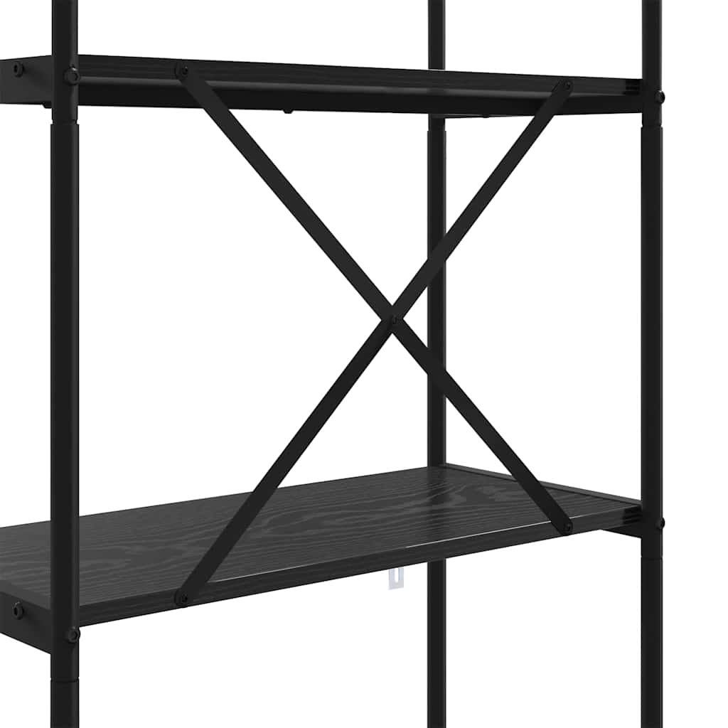 Estante Carvalho preto 80 x 30 x 183 cm Madeira processada