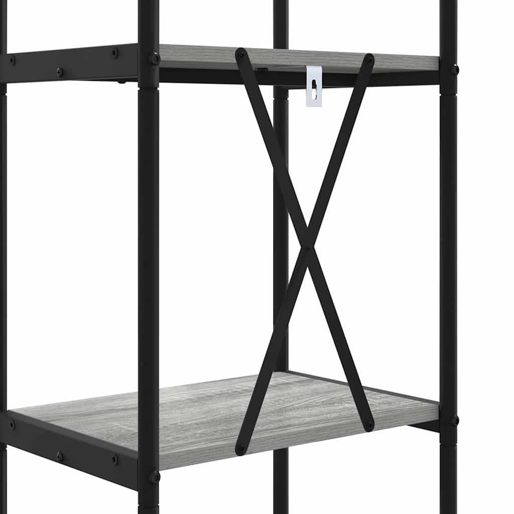 Estante Sonoma cinzento 40 x 30 x 109 cm Madeira processada