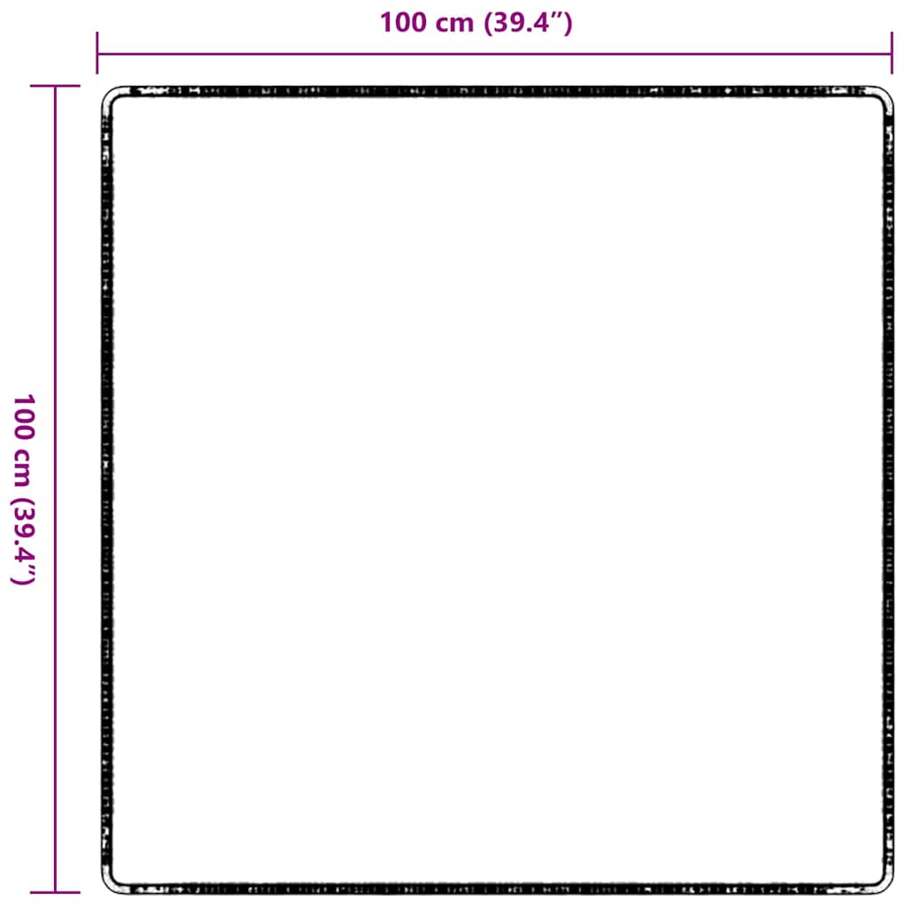 Runner de Carpete Antracite 100 x 300 cm 100% Polipropileno