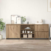 Aparadores 3 pcs carvalho artisiano 70 x 41 x 75 cm