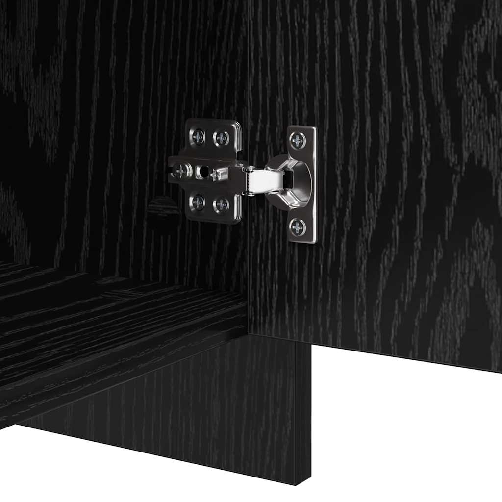 Aparadores 2 pcs Carvalho preto 70 x 41 x 75 cm