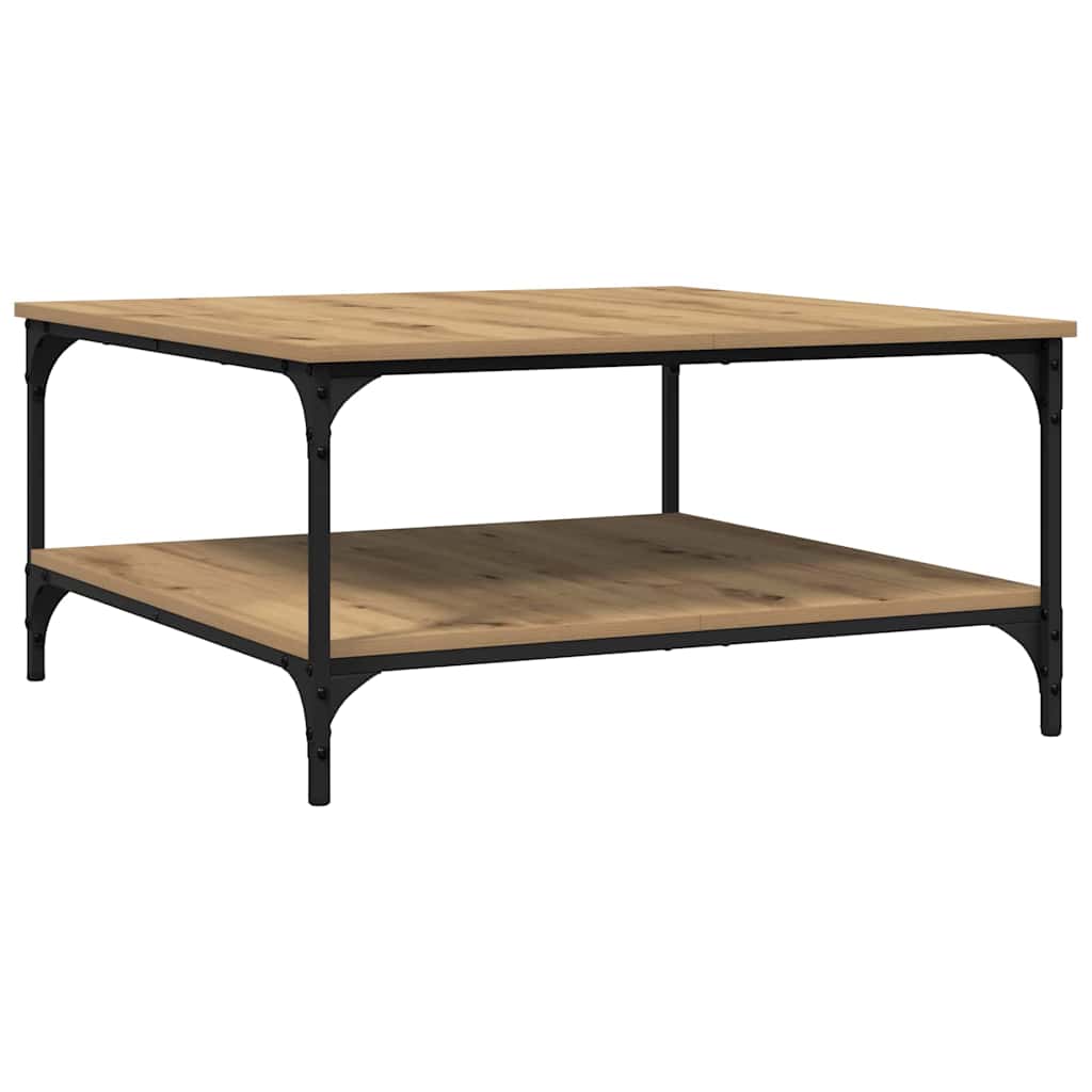 Mesa de centro carvalho artisiano 80 x 80 x 40 cm