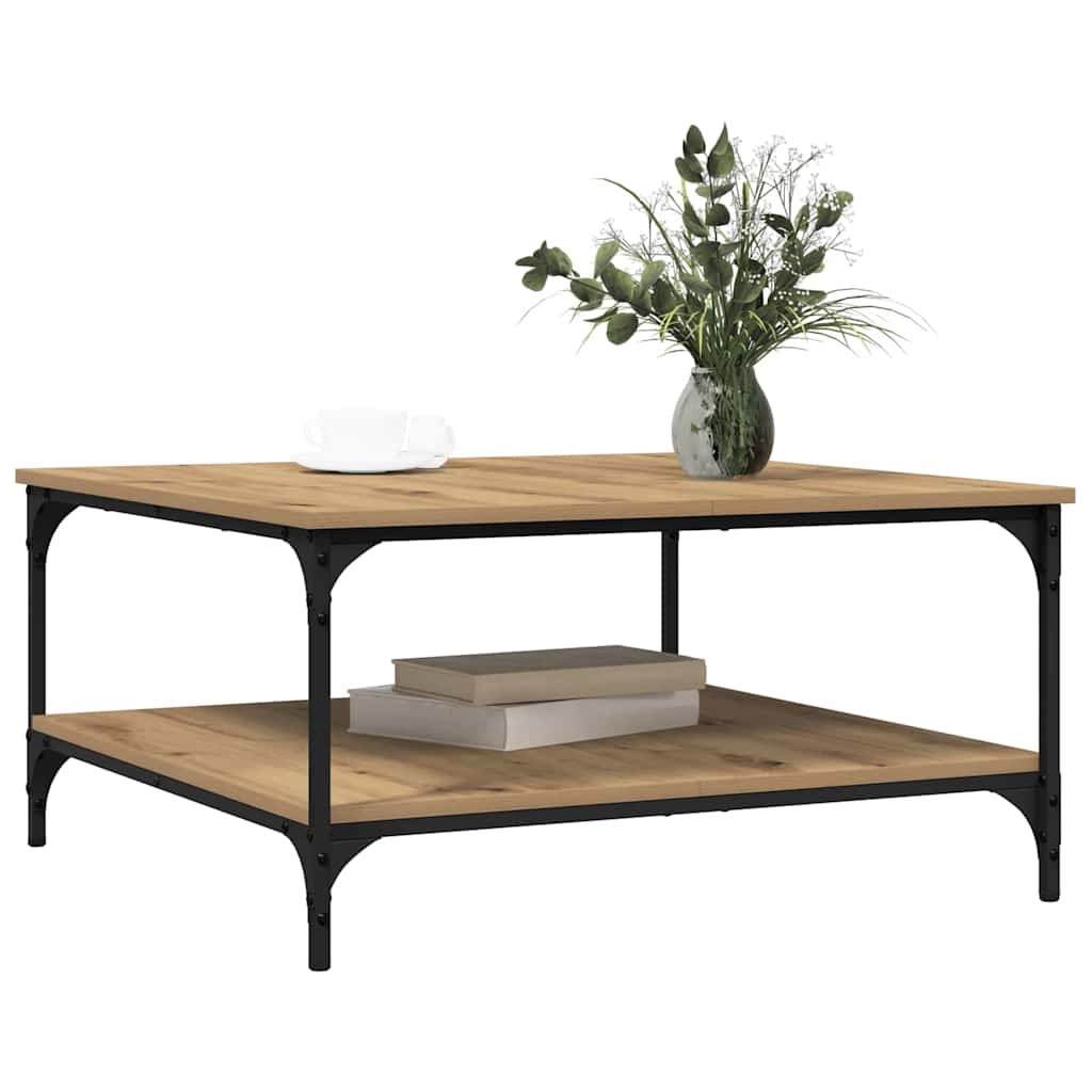 Mesa de centro carvalho artisiano 80 x 80 x 40 cm