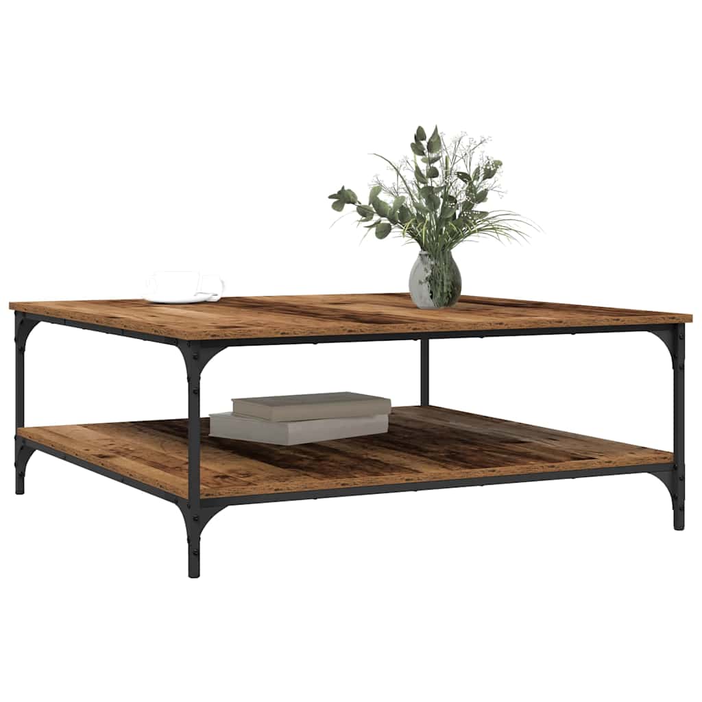 Mesa de centro Madeira antiga 100 x 100 x 40 cm