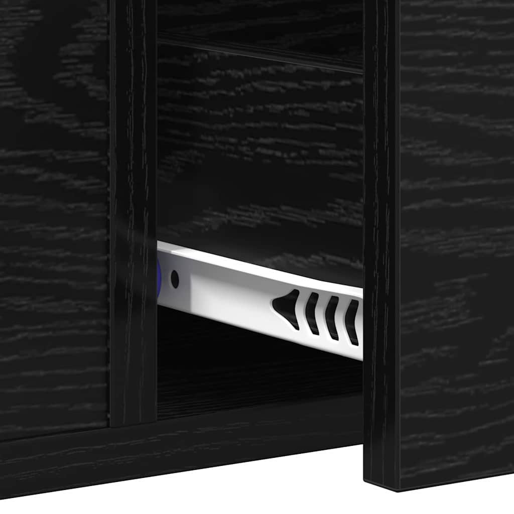 Aparador Carvalho preto 100 x 34.5 x 75 cm Madeira processada