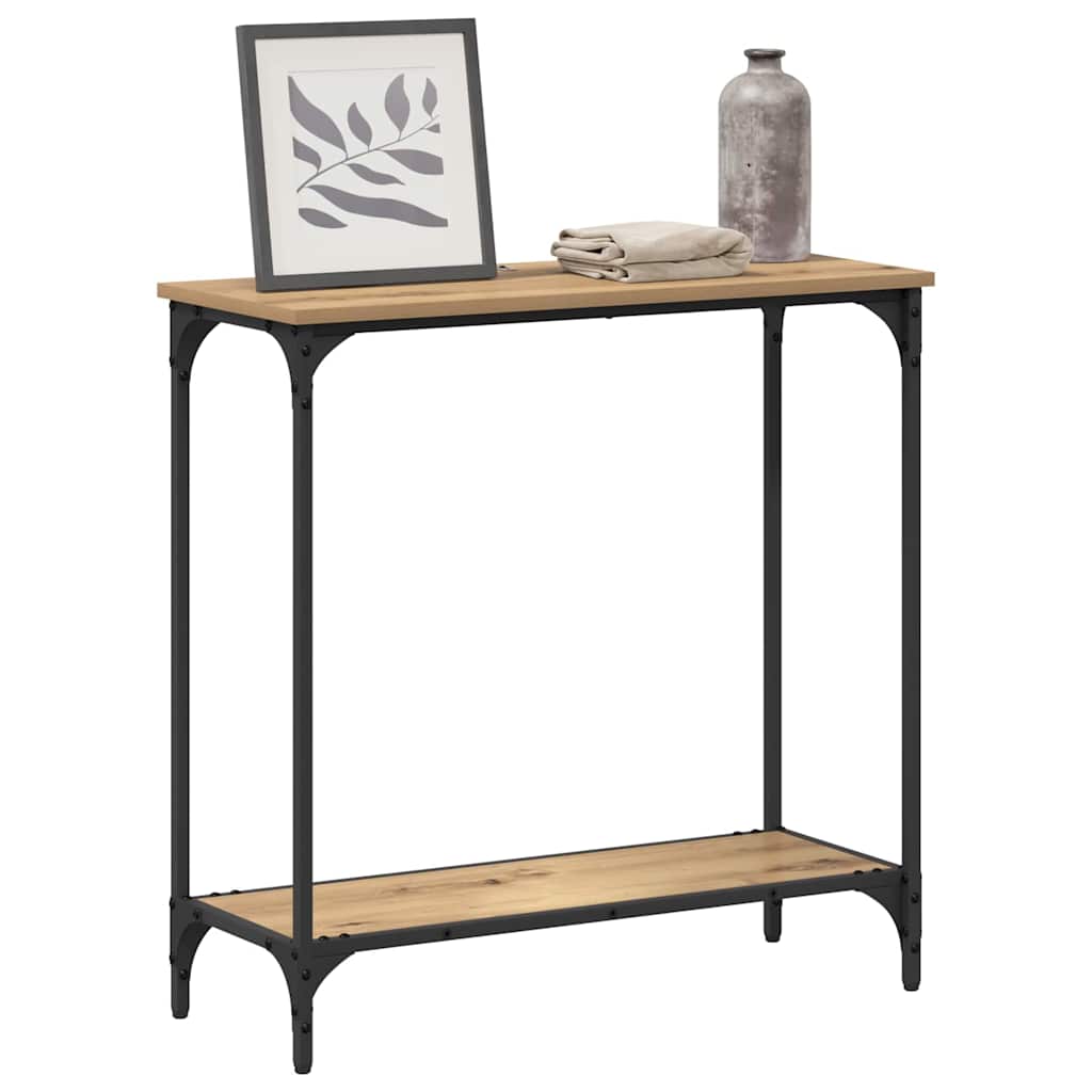 Aparador com prateleira carvalho artisiano 75 x 30.5 x 75 cm