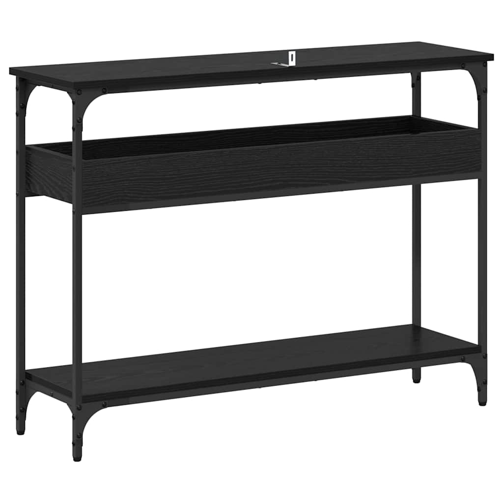 Aparador Carvalho preto 100 x 29 x 75 cm Madeira processada