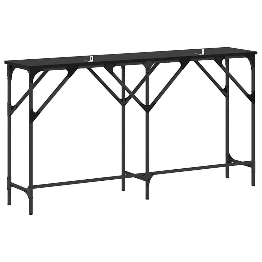 Aparador Carvalho preto 140 x 29 x 75 cm Madeira processada