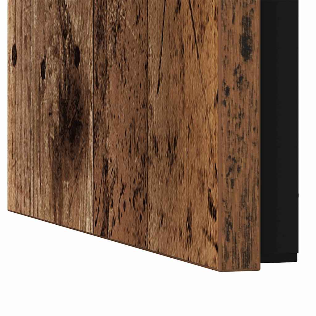 Mesa de Café Empilhável 3 pcs Madeira antiga 60 x 35 x 56 cm