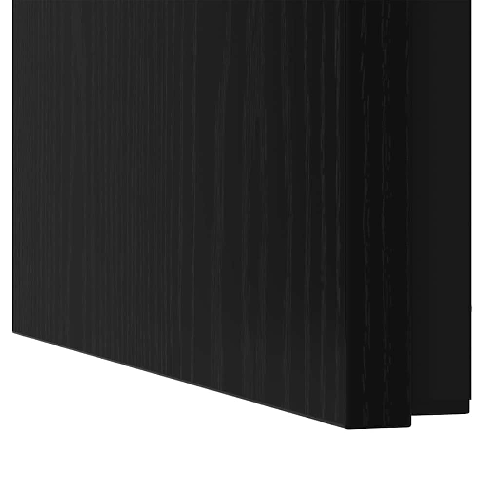 Mesa de Café Empilhável 3 pcs Carvalho preto 60 x 35 x 56 cm