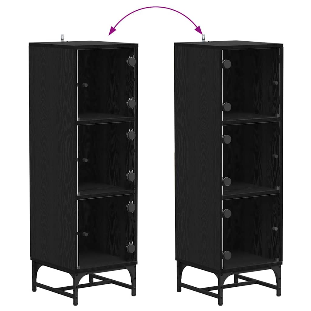 Buffê Carvalho preto 35 x 37 x 117 cm Madeira processada