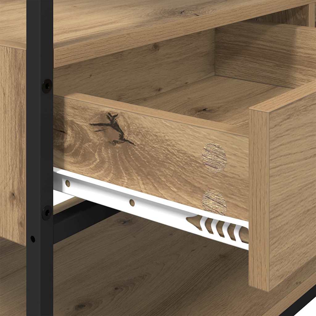 Guarda-roupa com gaveta carvalho artisiano 89 x 39 x 184.5 cm