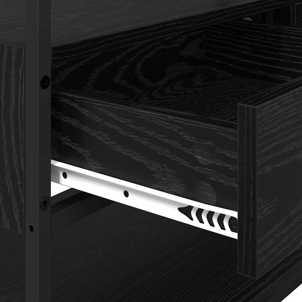 Guarda-roupa com gaveta Carvalho preto 89 x 39 x 184.5 cm