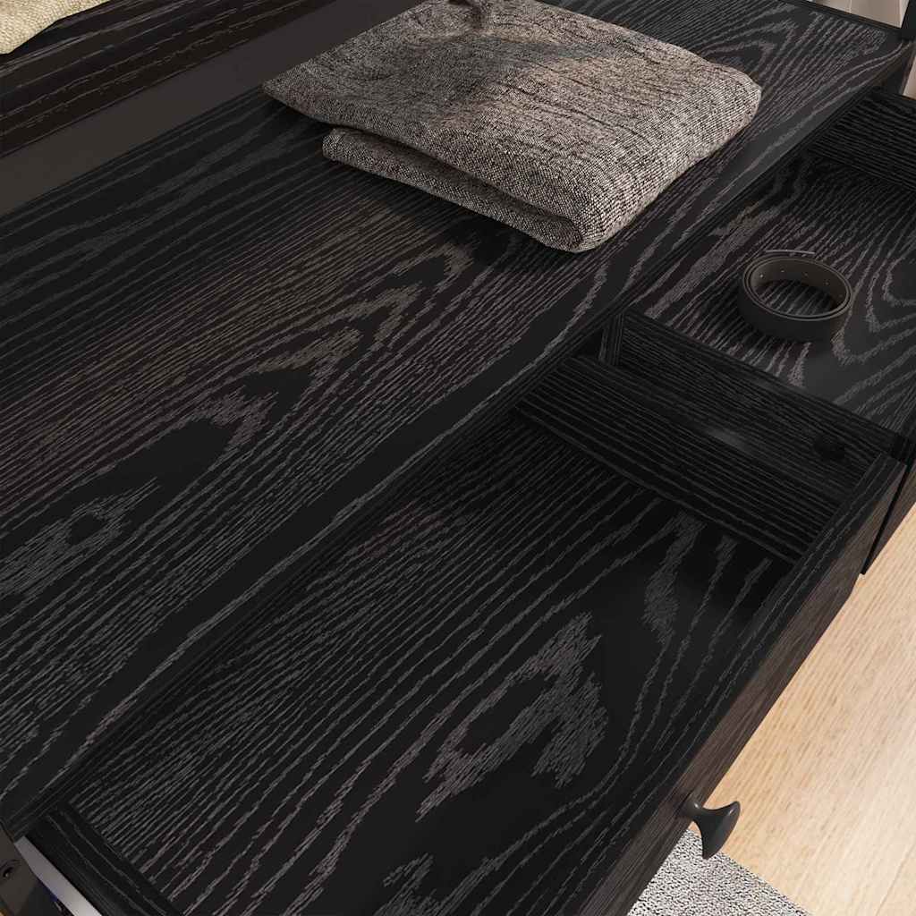 Guarda-roupa com gaveta Carvalho preto 89 x 39 x 184.5 cm