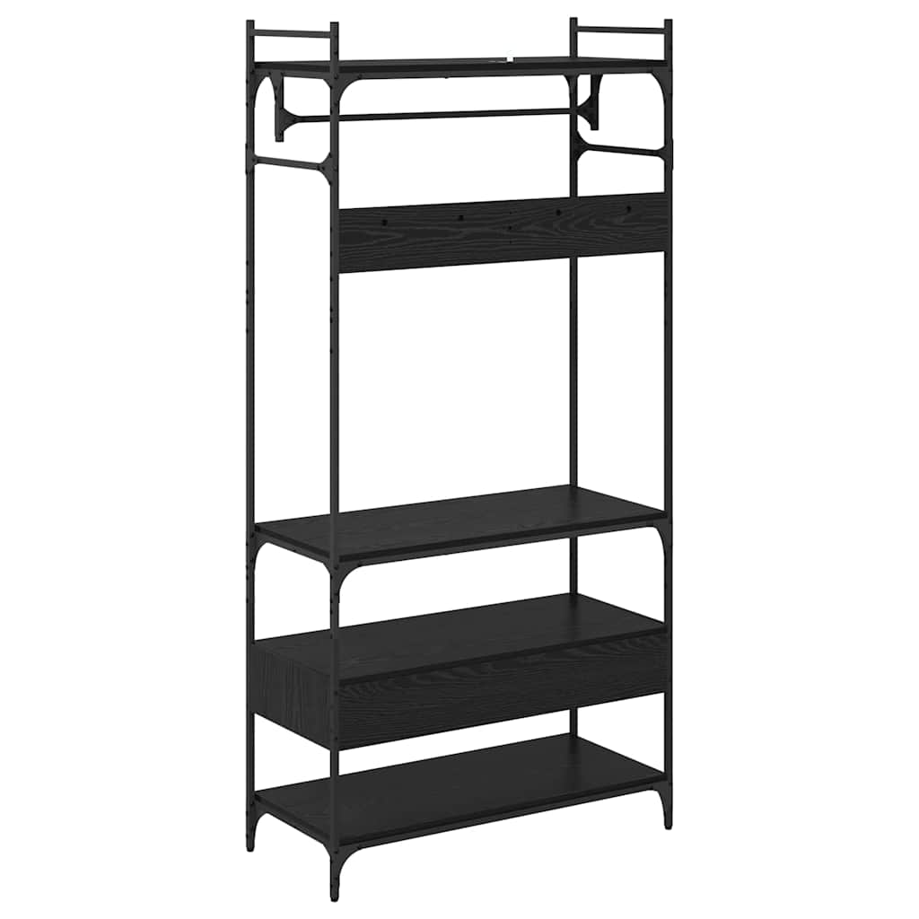 Guarda-roupa com gaveta Carvalho preto 89 x 39 x 184.5 cm