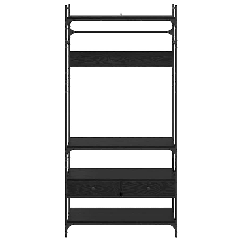 Guarda-roupa com gaveta Carvalho preto 89 x 39 x 184.5 cm