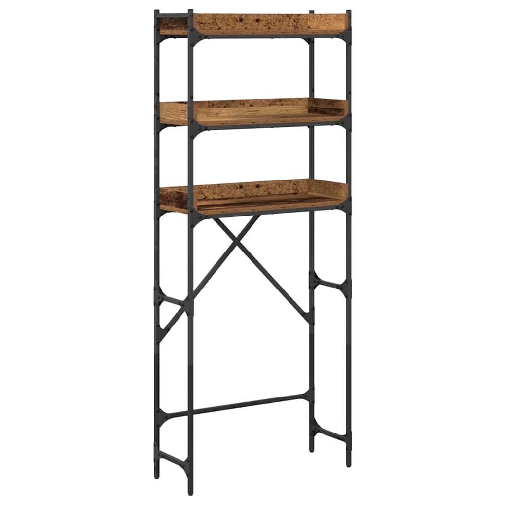 Prateleira para Máquina de Lavar com prateleira Madeira antiga