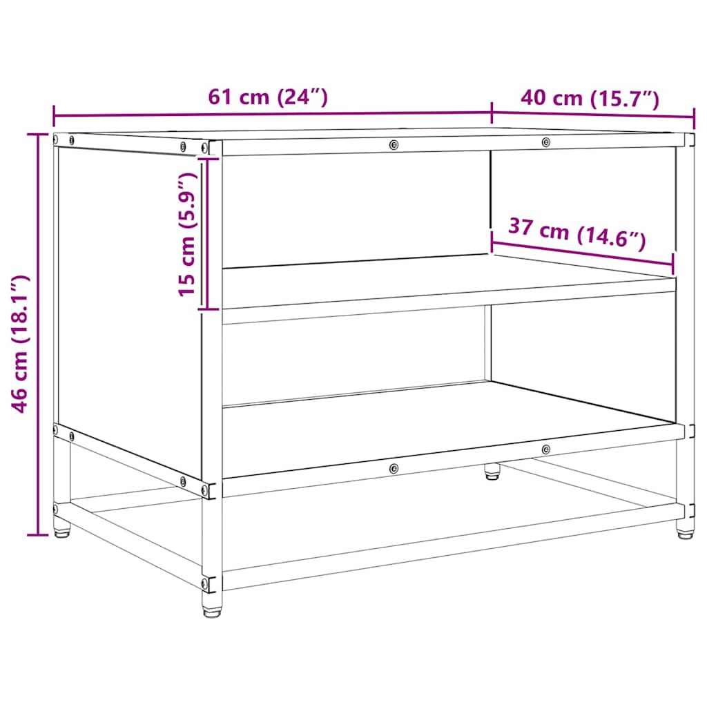 Gabinete para TV Madeira antiga 61 x 40 x 46 cm