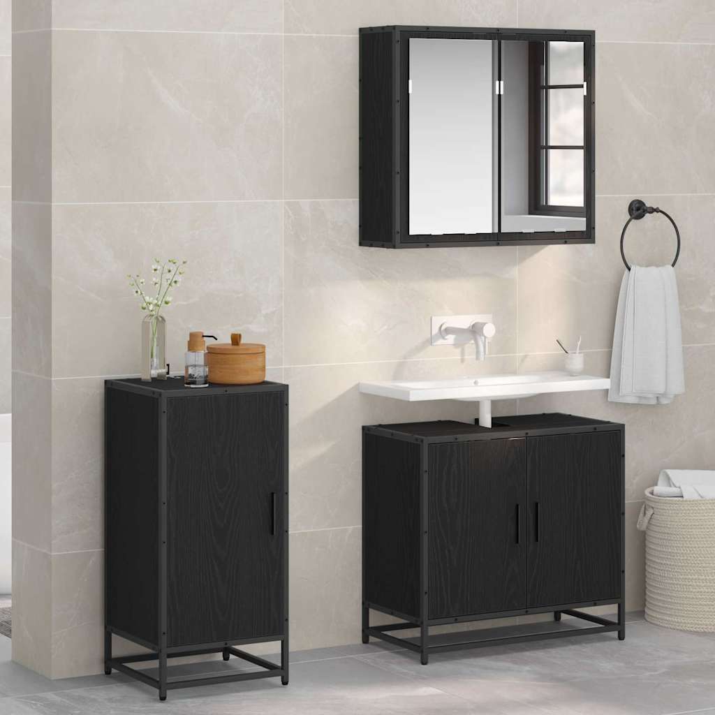 Buffet Carvalho preto 35 x 35,5 x 76 cm Madeira processada