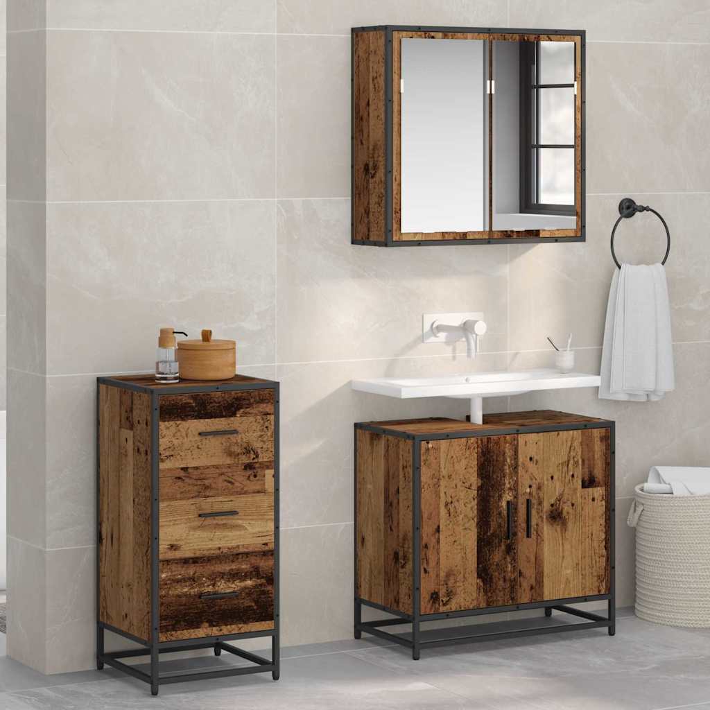 Buffet Madeira antiga 35,5 x 35 x 76 cm Madeira processada