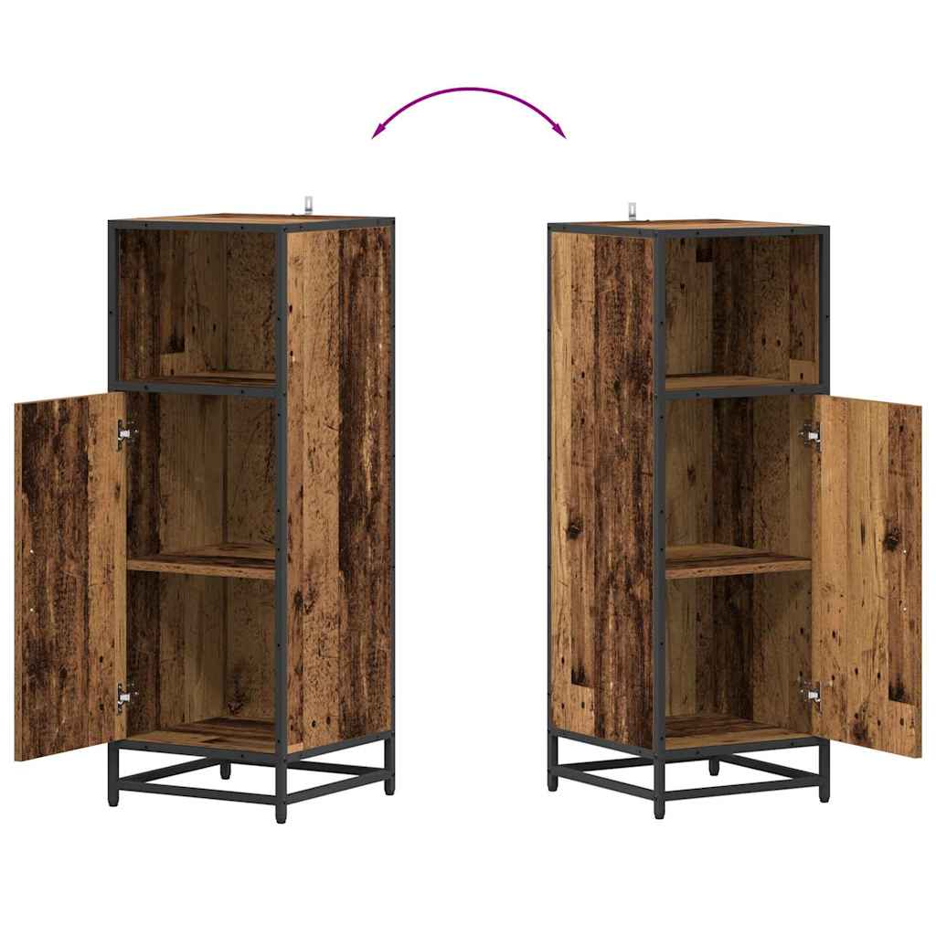 Armário de Banheiro com porta Madeira antiga 35 x 37,5 x 100 cm