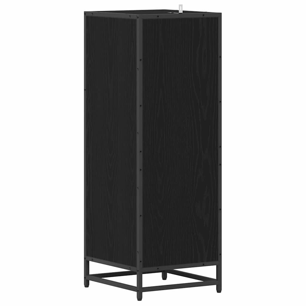 Armário de Banheiro com porta Carvalho preto 35 x 37,5 x 100 cm