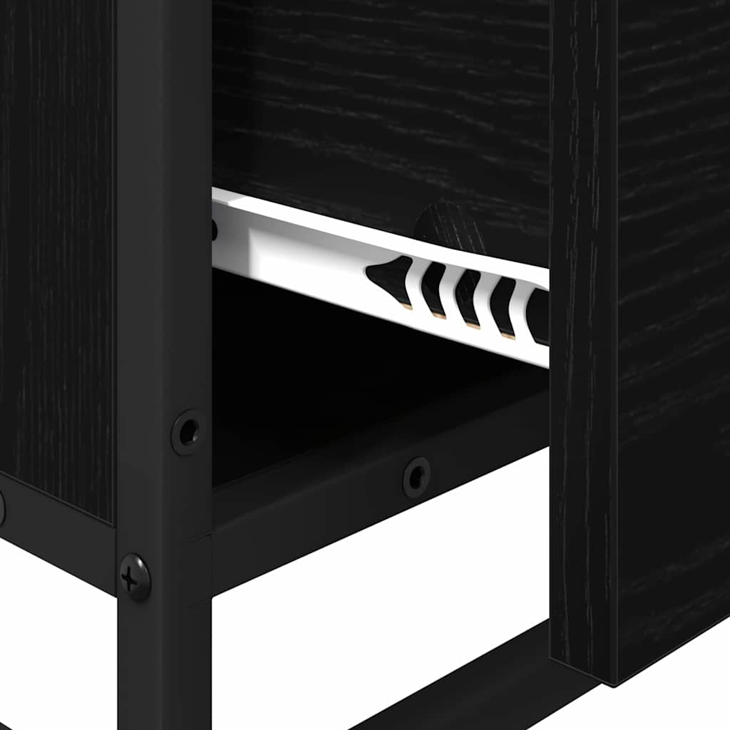 Armário de Banheiro Carvalho preto 35 x 37,5 x 100 cm