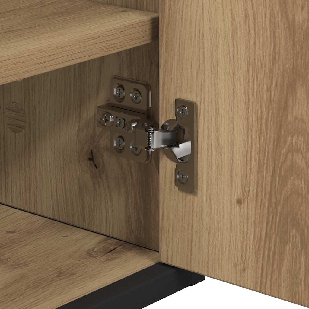 Armário de Espelho para Banheiro com porta carvalho artisiano