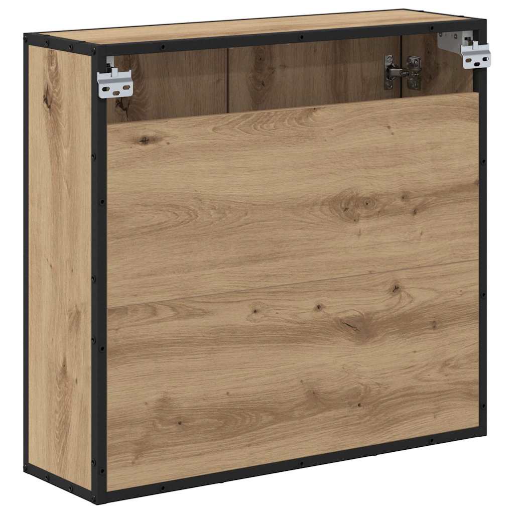 Armário de Espelho para Banheiro com porta carvalho artisiano