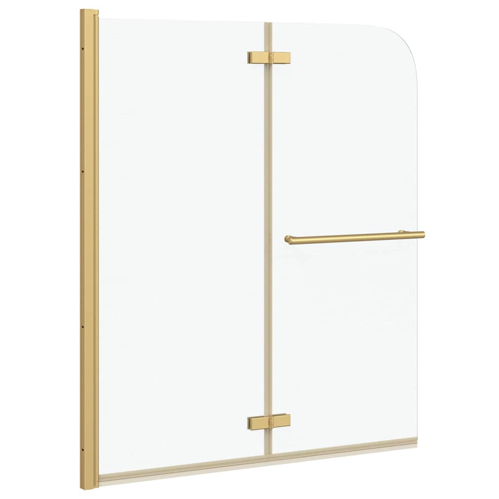 Enclosure de Chuveiro Ouro 95 x 140 cm Vidro ESG e Alumínio