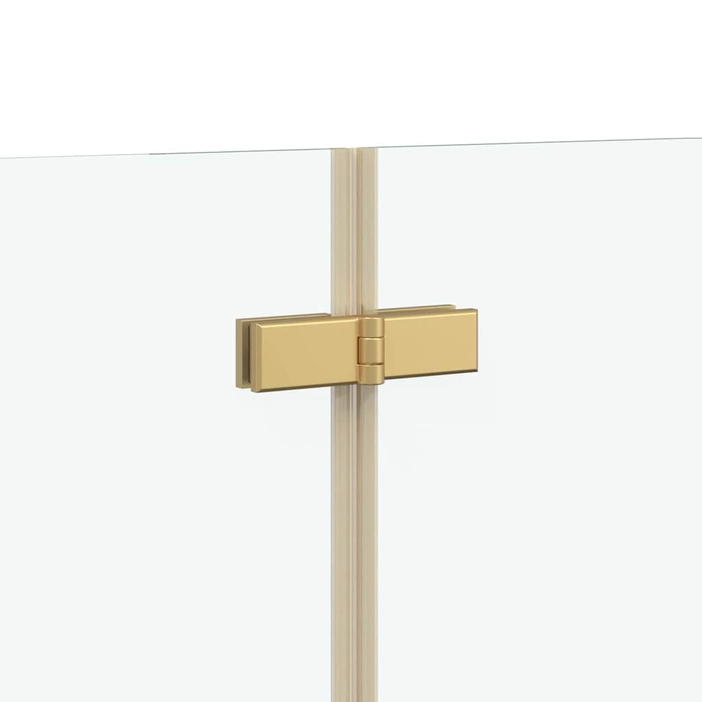 Enclosure de Chuveiro Ouro 95 x 140 cm Vidro ESG e Alumínio