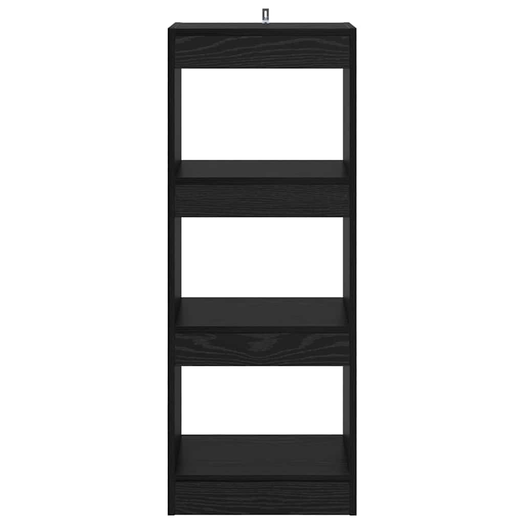 Gabinete de Livros Carvalho preto 40 x 30 x 103 cm