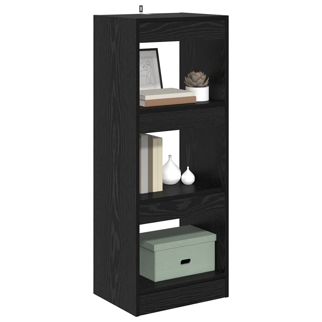 Gabinete de Livros Carvalho preto 40 x 30 x 103 cm