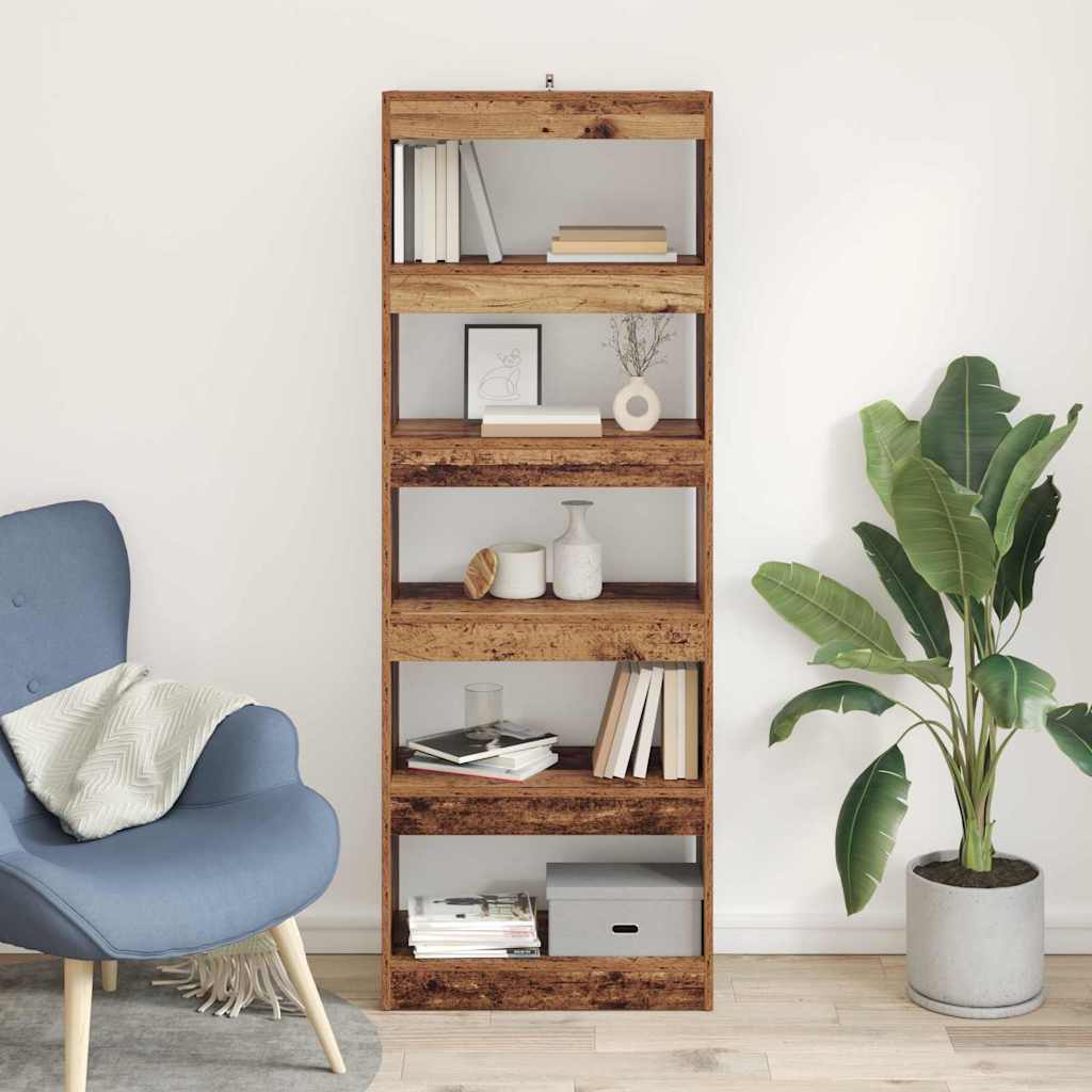 Gabinete de Livros Madeira antiga 60 x 30 x 166 cm