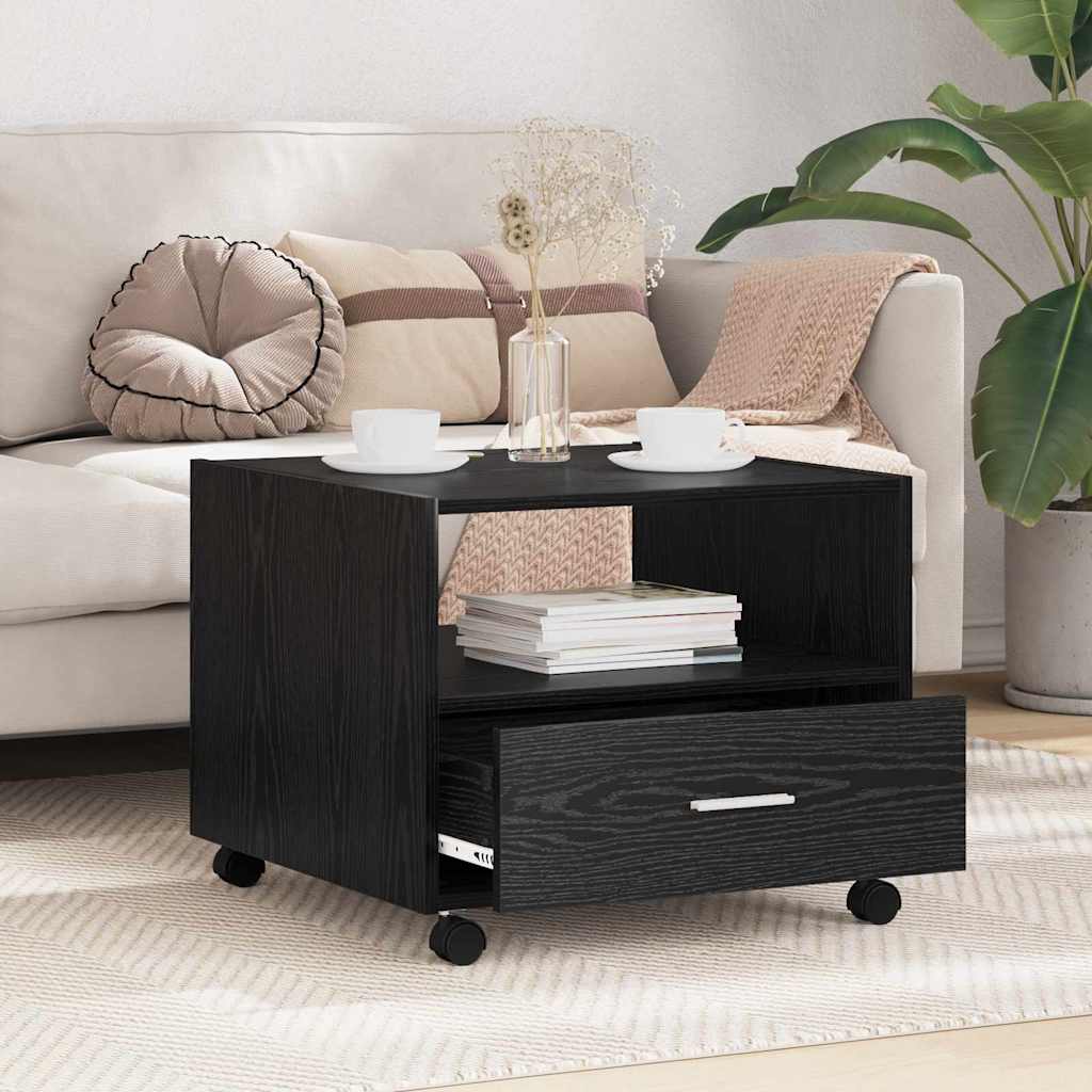 Mesa de centro com gaveta carvalho artisiano 55 x 55 x 45 cm