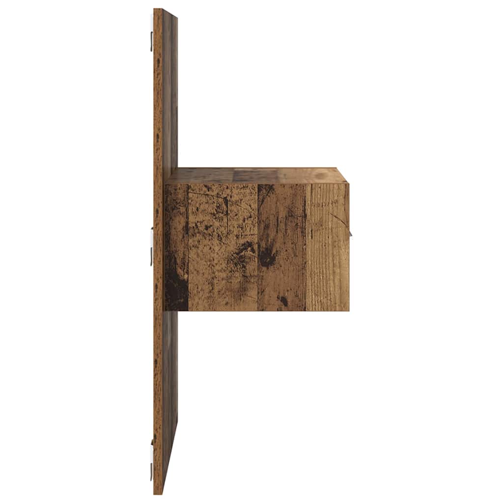 Armário de cama 2 pcs Madeira antiga 48.5 x 32.5 x 80 cm