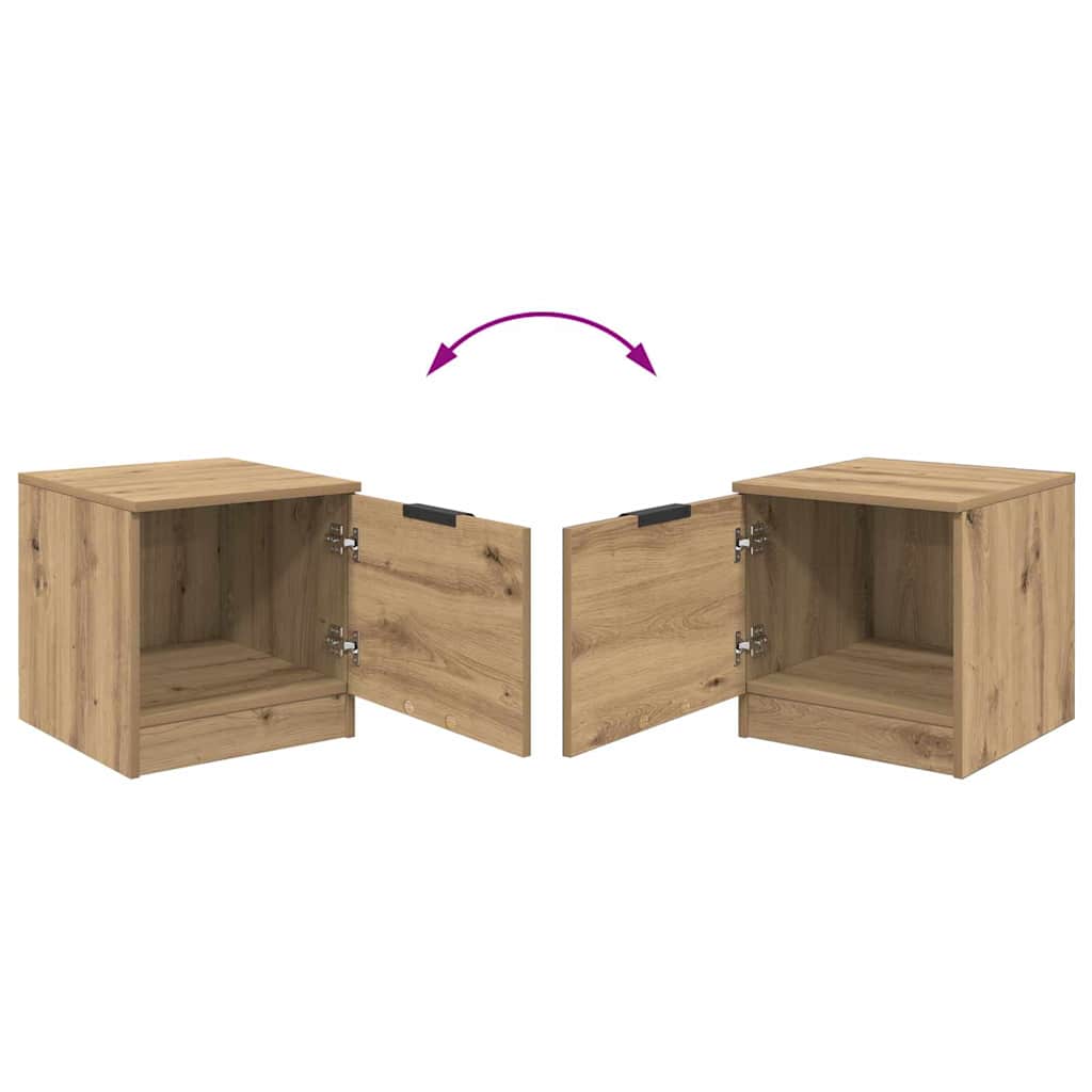 Armário de cama 2 pcs carvalho artisiano 40 x 39 x 40 cm
