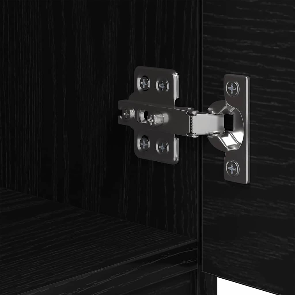 Armário de cama 2 pcs Carvalho preto 40 x 39 x 40 cm