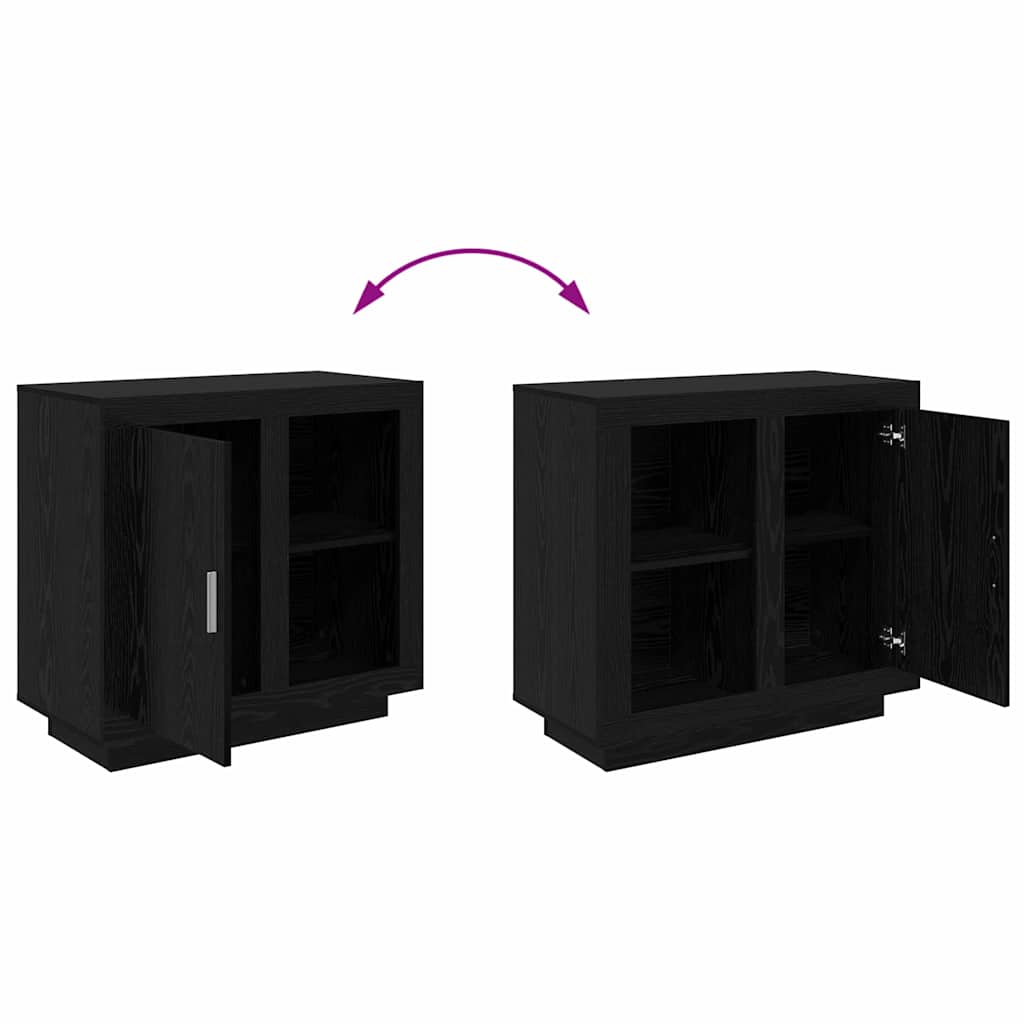 Buffet Carvalho preto 40 x 80 x 75 cm Madeira processada